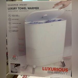 Sharper Image White Luxury Towel Warmer